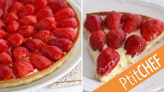 Une TARTE AUX FRAISES hyper facile pour célébrer leur retour [upl. by Leifer433]