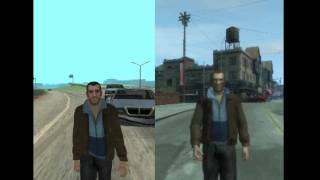 GTA SA vs GTA IV car bailout [upl. by Fisken]