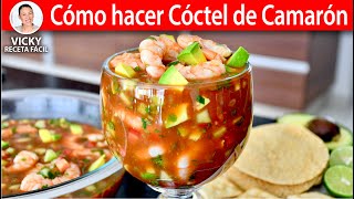 COMO HACER COCTEL DE CAMARON  Vicky Receta Facil [upl. by Nivej]