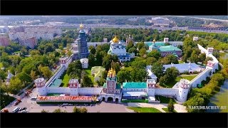 Новодевичий монастырь Москва  Novodevichy Convent Moscow Russia  аэросъемка [upl. by Scott]