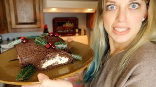 🎄 Baking a Yule Log Cake [upl. by Merridie351]