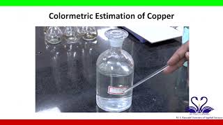 Colorimetric Estimation Of Copper L [upl. by Daney]