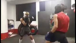 light sparring 16yrs old vs 14yrs old [upl. by Liatris]