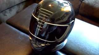 Custom Airbrushed Black Power Ranger Helmet [upl. by Dysart106]