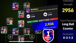 F2P account Efootball Division 1 Rankpush Match No3  Efootball 2025 Formation  Zenor  Pes [upl. by Suivatnod]