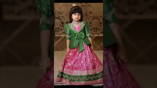 New Pattu lehenga choli designs for kids  pattu pavadai designs  Pattu Langa Blouse Designs [upl. by Nywles]