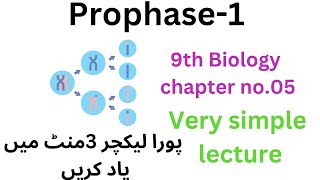 prophase1  chapter 05 9th biology 9thclass [upl. by Araccot]