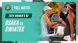 Swiatek vs Osaka 2024 Womens round 2 Full Match  RolandGarros [upl. by Edlyn173]