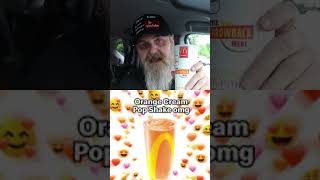 McDonalds New Orange Cream Pop Shake fastfood honestfoodreviews mcdonalds [upl. by Ayoras53]