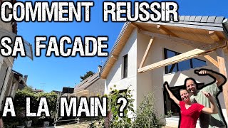 COMMENT REUSSIR SON SOUS ENDUIT DE FACADE A LA MAIN  😍Trucs et astuces feat ThierryBKLK😎 [upl. by Daggett]