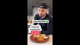 Chicken Shawarma LOW CALORIE 😋 Easy Healthy Recipe [upl. by Copp]