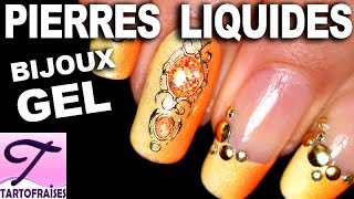 Tuto DIY Pierres Liquides  bijoux en gel フランス人ネイリスト [upl. by Angela]