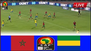 🔴LIVE  Morocco vs Gabon • Live Stream Africa Cup Of Nations Qualifications GroupB Today Analysis [upl. by Ibmat]