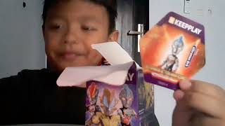 unboxing Qmankeeplay ultraman vol 8 dapat ultraman orb trinity ultraman qman keeplay [upl. by Nagel]