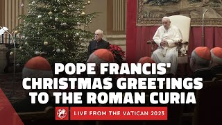 LIVE  Pope Francis Address to the Roman Curia and Christmas Wishes  December 21st 2023 [upl. by Auoz739]