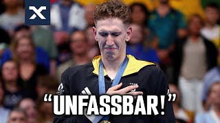 Das erste Gold für Deutschland 🇩🇪🥇 Das sagt Lukas Märtens zu seinem Erfolg  Olympia [upl. by Adnowal912]