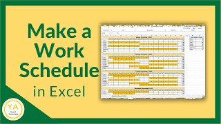 How to Make a Work Schedule for Employees in Excel  Tutorial [upl. by Eelrefinnej]