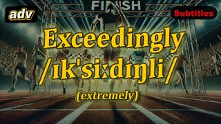 adv Exceedingly meaning extremely with 5 examples [upl. by Winshell]