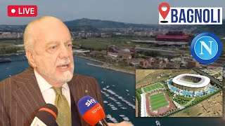 De Laurentiis quotNuovo stadio Napoli a Bagnoli Pronto nel 2027quot 🏟️ IL PROGETTO [upl. by Lila]