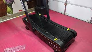 Curved Treadmill under 1000 Signature Fitness SFS2 Sprint Demon Unboxing Assembly amp Demo [upl. by Haibot411]