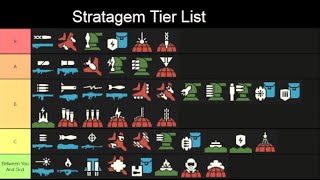 Helldivers 2 Stratagem Tier List [upl. by Monteria]