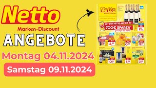 NETTO Prospekt  Angebote ab 04 NOVEMBER 2024  ORIGINAL KATALOG [upl. by Treat]