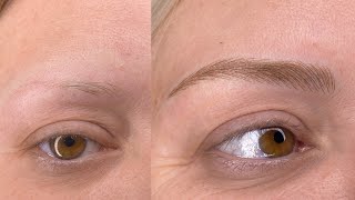 Microblading treatment by PMU Master Mersy [upl. by Inilam]