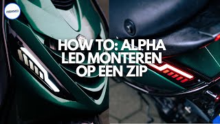 Alpha LED Flow  Matrix Monteren  Piaggio Zip 4T2V  Fresh Parts [upl. by Anerehs]