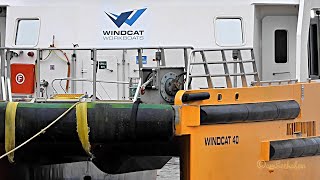 Highspeed Crewboat WINDCAT 40 Emden Offshore Schnellboot MBCT7 MMSI 232008399 [upl. by Coulombe379]