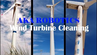 Industrial Wind Turbine Cleaning  AKA Robotics [upl. by Cote]