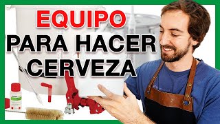 🍺 EQUIPO necesario para hacer CERVEZA ARTESANAL EN CASA 👍 KIT INGREDIENTES y 1ª RECETA ➡️ Tutorial [upl. by Nauqad]