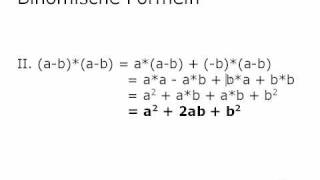 Mathe Video Binomische Formeln [upl. by Dorsey]