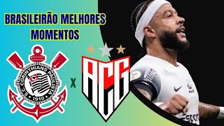 MELHORES MOMENTOS CORINTHIANS  CORINTHIANS x ATLÉTICO GOIENIENSE [upl. by Naggem]