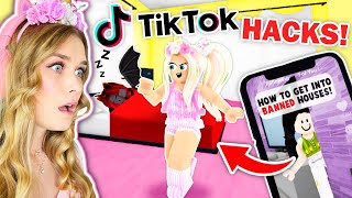 I Used TIKTOK HACKS To Break Into My BEST FRIENDS HOUSE In Brookhaven Roblox [upl. by Kos]