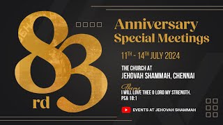 Anniversary Special Meeting  The Church at Jehovah Shammah  11072024 [upl. by Barling]