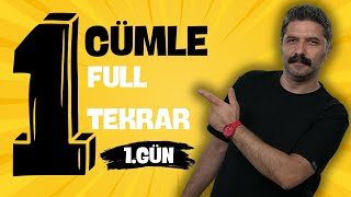 1GÜN  1 Cümle Full Tekrar  RÜŞTÜ HOCA [upl. by Sirrom606]