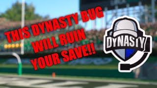 DYNASTY BREAKING BUG amp HOW TO AVOID IT  CFB 25 [upl. by Ajiam]