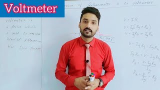 Voltmeter  conversation of galvanometer into voltmeter  in Urdu  Hindi  12th class physics [upl. by Nal393]