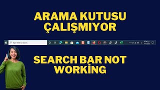 BİLGİSAYAR ARAMA KUTUSU ÇALIŞMIYOR  BİLGİSAYAR ARAMA KISMINA YAZI YAZAMIYORUM [upl. by Mame]