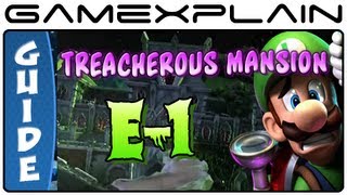 Luigis Mansion 2 Dark Moon Treacherous Mansion E1 Gem Boo amp Puzzle Guide amp Walkthrough 100 [upl. by Anitsirc]