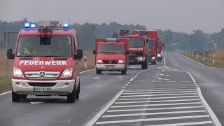 Gefahrgutzug Feuerwehr Riesa in Großenhain [upl. by Norval]