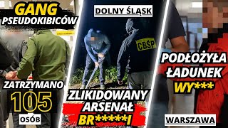 Akcja CBŚP  105 aresztowań 330 zarzutów  Gang Pseudokibiców  Kryminalne Wiadomosci [upl. by Doone229]