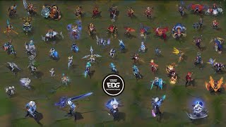 EDG 스킨 포함 버전 모든 롤드컵 스킨 모음 All Worlds Championship Skins From 2011 to 2021  EDG Skin [upl. by Thomajan742]