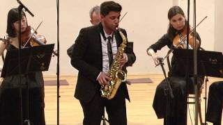 Alexander Glazunov Concerto for Alto Saxophone and String Orchestra Eflat major op 109 [upl. by Balcer]