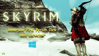 skyrim special edition Immersive First Person View mod showcase HD [upl. by Erika]