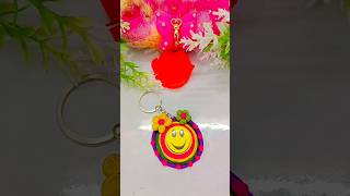 homemade keychain with soft clayclay artshort video 📸diy best friendship day gift idea [upl. by Aninaj204]