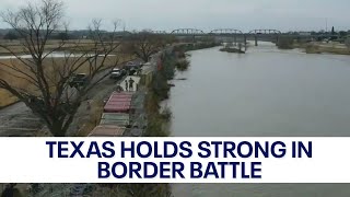 Texas holds strong in barbed wire approach at border [upl. by Harp]