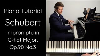 Schubert Impromptu in Gflat Major Op90 No3 D899 Tutorial [upl. by Burnside]