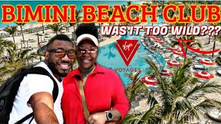 The BEST Beach Club Ever  Bimini Beach Club  Virgin Voyages Valiant Lady [upl. by Isidoro]