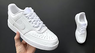 NIKE COURT VISION LOW DIAMOND LACE UP STYLE [upl. by Erreid23]